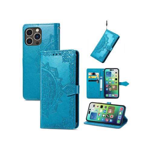 4066914380801 - Hülle Handy Schutz für Apple iPhone 15 Pro Case Cover Klapp Tasche Wallet Etuis