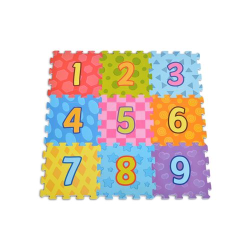 3800146221737 - 3020 Puzzlematte 9-teilig Zahlen Puzzleteppich Teilegröße 31 x 31 cm bunt