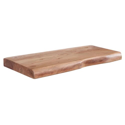 4255632516498 - Rustikales Landhausstil Baumkanten-Wandregal Handgefertigt aus Massivholz 40cm
