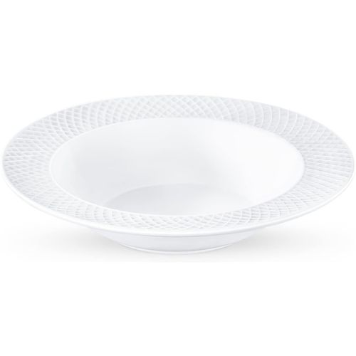 5905454261005 - 6 Stück Ø 225cm Weißer Suppenteller aus Porzellan Tiefer Kuchenteller