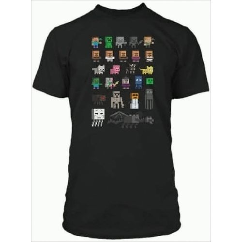 5055910316340 - Minecraft Charaktere Kinder T-Shirt 110 116 Schwarz 5055910316340 - Minecraft Charaktere Kinder T-Shirt 110 116 Schwarz