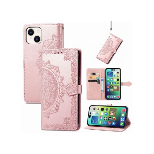 4066914380856 - Hülle Handy Schutz für Apple iPhone 15 Plus Case Cover Klapp Tasche Wallet Etuis