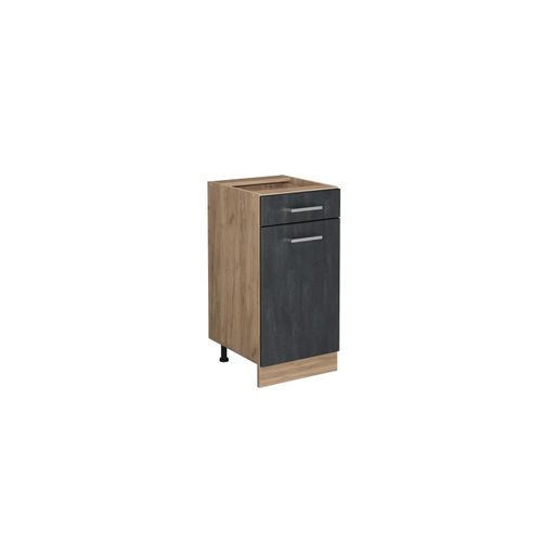 4066731403943 - Küchenschrank mit Schublade R-Line Schwarz Beton 40 cm ohne Arbeitsplatte Vicco 4066731403943 - Küchenschrank mit Schublade R-Line Schwarz Beton 40 cm ohne Arbeitsplatte Vicco