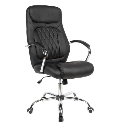 4251757722554 - Finebuy - Bürostuhl Bezug Kunstleder Schwarz Bürodrehstuhl bis 120 kg Design Drehstuhl Höhenverstellbar Schreibtischstuhl mit Armlehnen & niedriger 4251757722554 - Finebuy - Bürostuhl Bezug Kunstleder Schwarz Bürodrehstuhl bis 120 kg Design Drehstuhl Höhenverstellbar Schreibtischstuhl mit Armlehnen & niedriger