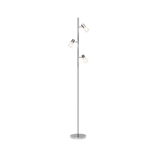 4004353195464 - Lampe Lea led Standleuchte 3flg eisen chrom 3x LED-D45 E14 4W LED-Tropfenlampe inklusive (450lm 2700K) Mit Fußschalter - silber - Brilliant