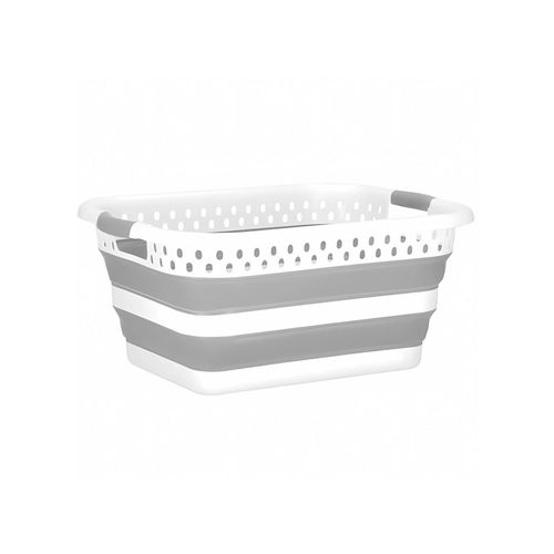 4066914441199 - Wäschekorb Faltbar Wäschesammler Wäschebox Wäschetonne Aufbewahrungskorb Grau 4066914441199 - Wäschekorb Faltbar Wäschesammler Wäschebox Wäschetonne Aufbewahrungskorb Grau