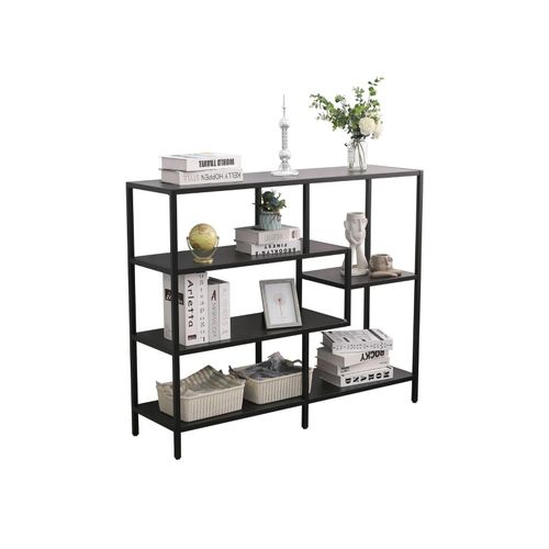 4260360016448 - Coemo Regal Chicago M Raumteiler 120x35x100cm Metall 5 Ablageflächen schwarz 4260360016448 - Coemo Regal Chicago M Raumteiler 120x35x100cm Metall 5 Ablageflächen schwarz
