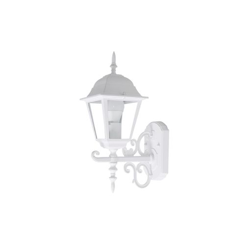 3800157617819 - V-tac - LED-Laterne Wandleuchte mit E27 (Max 60W) nach oben gerichtete Fassung Opak Weiß Farbe IP44