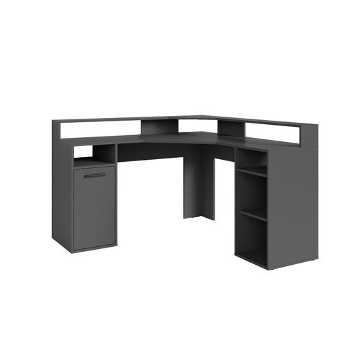 4251942212129 - Byliving - Schreibtisch fox Gaming-Tisch in Anthrazit mit Aufsatz Mit viel Stauraum und großer Tischplatte Computer-Tisch pc Arbeits-Tisch 4251942212129 - Byliving - Schreibtisch fox Gaming-Tisch in Anthrazit mit Aufsatz Mit viel Stauraum und großer Tischplatte Computer-Tisch pc Arbeits-Tisch