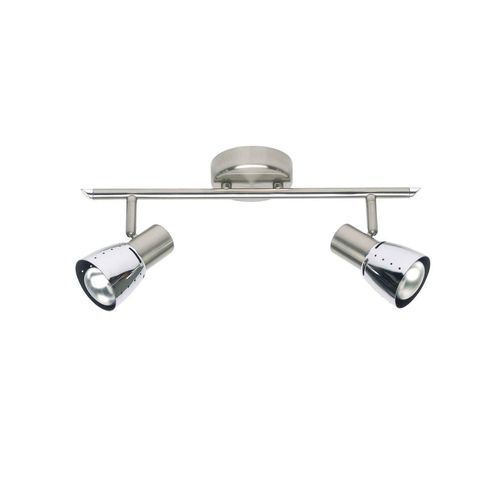 4004353036552 - Lampe Lava Spotrohr 2flg eisen chrom 2x R50 E14 40W geeignet für Reflektorlampen (nicht enthalten) Köpfe schwenkbar - silber - Brilliant 4004353036552 - Lampe Lava Spotrohr 2flg eisen chrom 2x R50 E14 40W geeignet für Reflektorlampen (nicht enthalten) Köpfe schwenkbar - silber - Brilliant