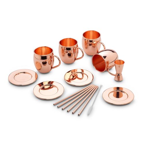 4260238063789 - Echtwerk Moscow Mule Becher Set 13tlg aus Edelstahl 4260238063789 - Echtwerk Moscow Mule Becher Set 13tlg aus Edelstahl