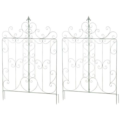 4255716327750 - 2er Set Rankgitter Mandevilla Aus Eisen I Rankzaun Im Landhausstil I Steckzaun Für Den Garten 4255716327750 - 2er Set Rankgitter Mandevilla Aus Eisen I Rankzaun Im Landhausstil I Steckzaun Für Den Garten