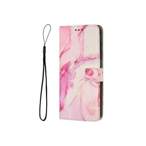 4066914393955 - Hülle für Apple iPhone 15 Pro Handy Schutz Case Cover Klapp Tasche Marmor Etuis