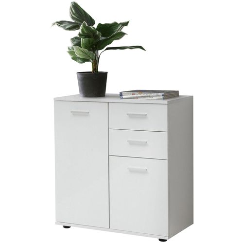 4251745766119 - Kommode Sideboard 2 Türen und 2 Schubladen kratzfeste Melaminharz-Beschichtung 4251745766119 - Kommode Sideboard 2 Türen und 2 Schubladen kratzfeste Melaminharz-Beschichtung