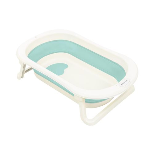 3801402010294 - Kikkaboo Babybadewanne Fiji faltbar rutschfest Wasserablauf leicht zu reinigen grün