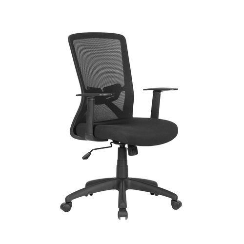 4251942212143 - Byliving - Chefsessel Long Kunststoff schwarz Bezug Stoff Mesh schwarz Wippmechanik Sicherheitsklemmschutz Höhenverstellung gebremste 4251942212143 - Byliving - Chefsessel Long Kunststoff schwarz Bezug Stoff Mesh schwarz Wippmechanik Sicherheitsklemmschutz Höhenverstellung gebremste