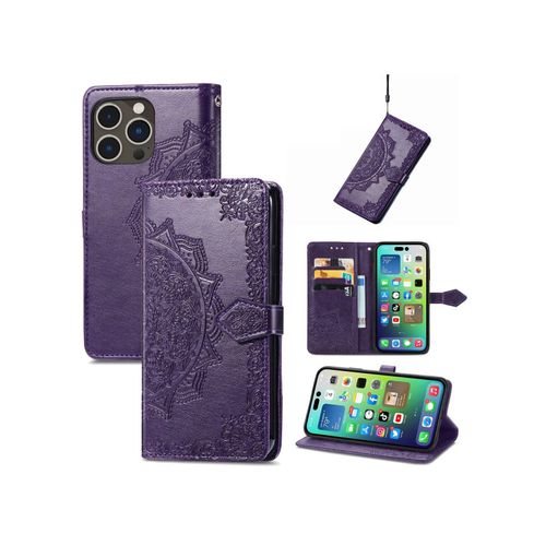 4066914380788 - Hülle Handy Schutz für Apple iPhone 15 Pro Case Cover Klapp Tasche Wallet Etuis