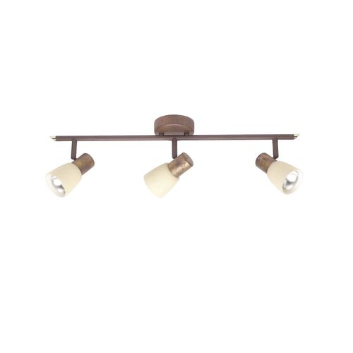 4004353036354 - BRILLIANT Lampe Luca Spotrohr 3flg altkupfer champagner 3x R50 E14 40W geeignet für Reflektorlampen (nicht enthalten) Köpfe schwenkbar - kupfer
