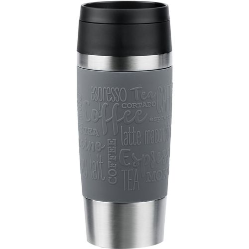 4009049544830 - Thermobecher Travel Mug Classic mit 360-Trinköffnung Trinkgefäße Gr Ø 82 cm x 204 cm 360 ml grau (pfeffer grau) 4h heiß 8h kalt - 360 ml 6h 12h 500 ml 100% dicht