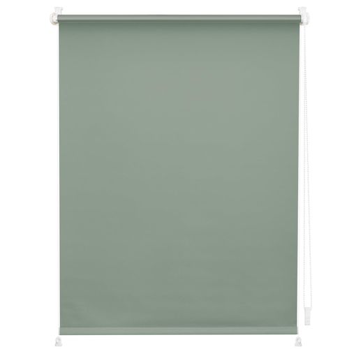 4250434155913 - Seitenzugrollo ORIGINAL Uni Rollo grün (salbei weiß) B100cm H150cm Polyester Rollos mit Klemmträger und Farbbeschichtung - für Fenster und Türen Klemmfix 4250434155913 - Seitenzugrollo ORIGINAL Uni Rollo grün (salbei weiß) B100cm H150cm Polyester Rollos mit Klemmträger und Farbbeschichtung - für Fenster und Türen Klemmfix