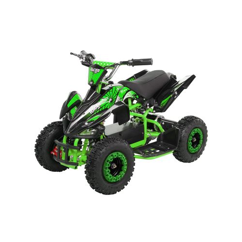 4056551081766 - Kinderquad Racer 1000 Pocket-Quad mit 1000 Watt Elektromotor 3 Batterien Stoßdämpfer bis 25 km h (Schwarz Grün) 4056551081766 - Kinderquad Racer 1000 Pocket-Quad mit 1000 Watt Elektromotor 3 Batterien Stoßdämpfer bis 25 km h (Schwarz Grün)