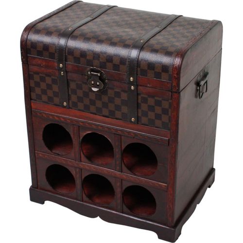 4059865303074 - Kolonial Holz Weinregal Flaschenregal Weinfass Regal f 6 Flaschen Koffer Truhe 4059865303074 - Kolonial Holz Weinregal Flaschenregal Weinfass Regal f 6 Flaschen Koffer Truhe
