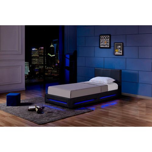 4058166108463 - HOME DELUXE LED Bett Asteroid 90 x 200 Schwarz 4058166108463 - HOME DELUXE LED Bett Asteroid 90 x 200 Schwarz