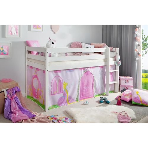 4251105962601 - TiCAA Hochbett Prinzessin Liora Kiefer weiß 4251105962601 - TiCAA Hochbett Prinzessin Liora Kiefer weiß