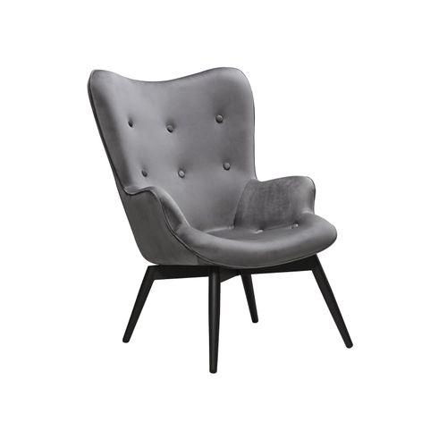 4059865708770 - Sessel Grau Samt Relaxsessel Polstersessel Ohrensessel Loungesessel 4059865708770 - Sessel Grau Samt Relaxsessel Polstersessel Ohrensessel Loungesessel