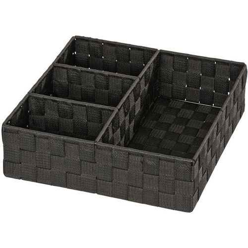 4008838209820 - Organizer Adria Schwarz 4 Fächer Schwarz Polypropylen schwarz lackiertes Metall - schwarz - Wenko