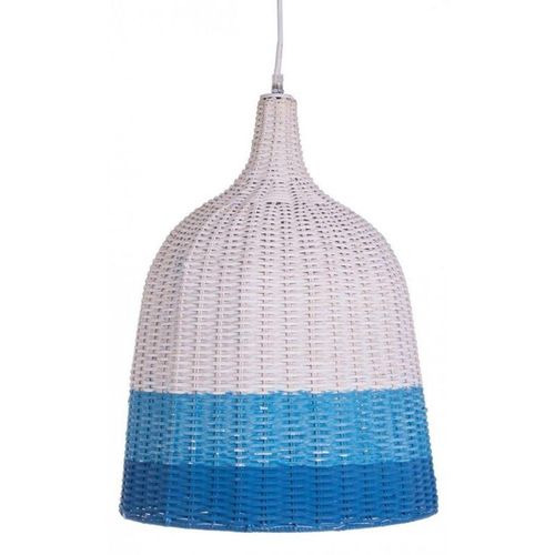 8055303686965 - Iperbriko - 2x Deckenleuchte Sky Rattan blau-hellblau D37x52h