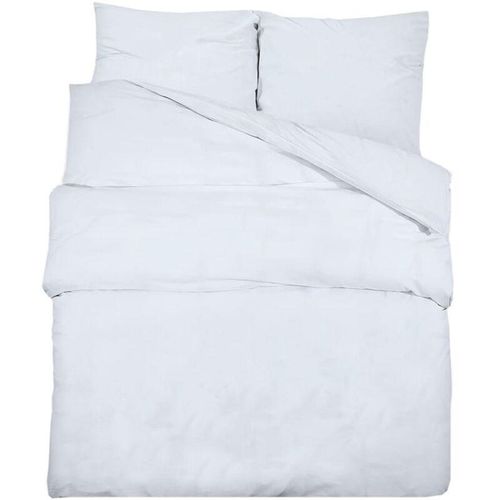 8720286656440 - Bonnevie - Bettwäsche-Set Weiß 155x220 cm Leichte Mikrofaser vidaXL 8720286656440 - Bonnevie - Bettwäsche-Set Weiß 155x220 cm Leichte Mikrofaser vidaXL