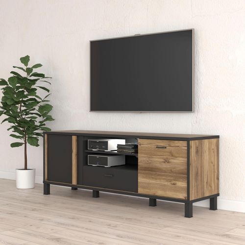 5904767830090 - TV-Board Hayato Sideboards Gr B H T 1545 cm x 564 cm x 42 cm 1 St beige (schwarz alpine kiefer) Breite ca 154 cm