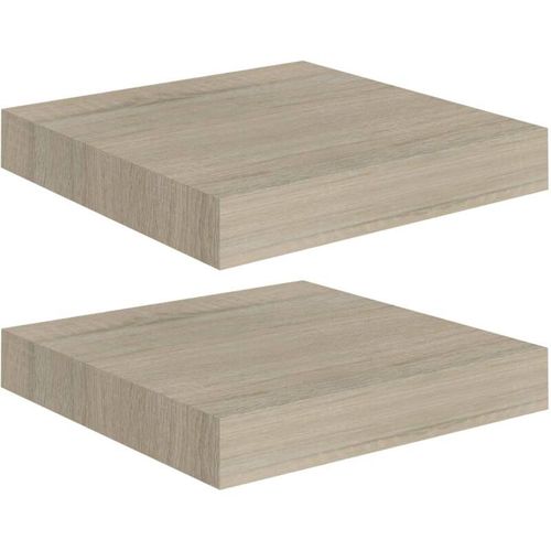 8720286074978 - Bonnevie - Schwebende Wandregale 2 Stk Wandboard Eichefarben 23x235x38cm mdf vidaXL