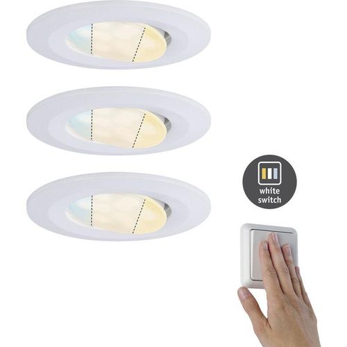 4000870929995 - 92999 HomeSpa LED Einbauleuchte Calla IP65 1x55W 230V WhiteSwitch schwenkbar 3er-Set inkl Leuchtmittel