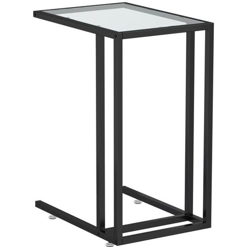 8720286462461 - Riceel - vidaXL Computer-Beistelltisch Transparent 50x35x65 cm Hartglas