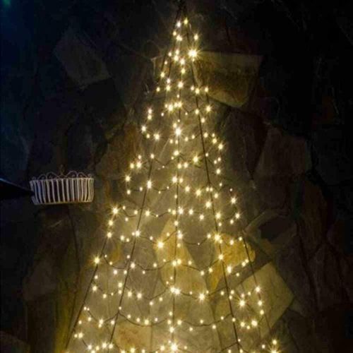 4062124002502 - F-h-s International - LED-Weihnachtsbaum Galaxy halbrund 400 cm 320 warmweiße led zur Wandbefestigung