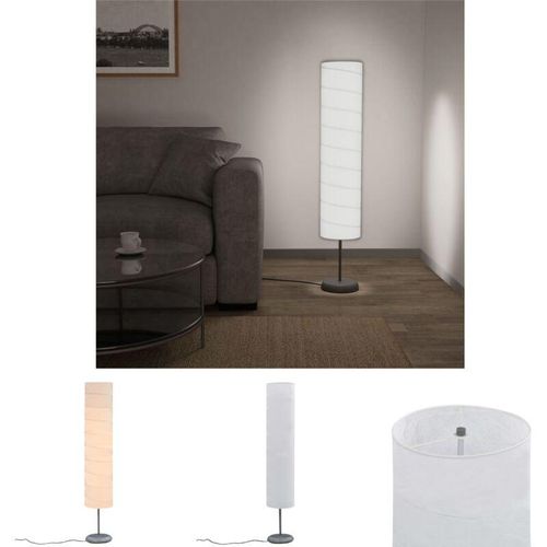 8721031335115 - Vidaxl - The Living Store Standleuchte 121 cm Weiß E27 - Lampen - Weiß