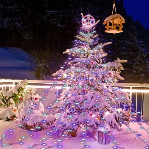 9475631457768 - Swanew - vingo led Lichterkette Outdoor Christbaum 310 LEDs Dekobeleuchtung rgb