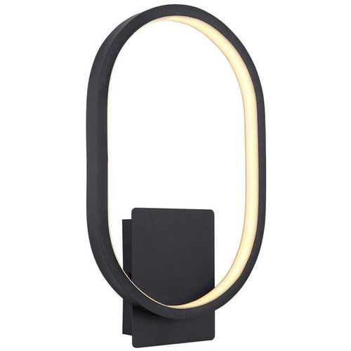 9007371432349 - Wandleuchte Außenleuchte LED Außenlampe ALU IP44 Schwarz Metall Schwarz H 32 cm