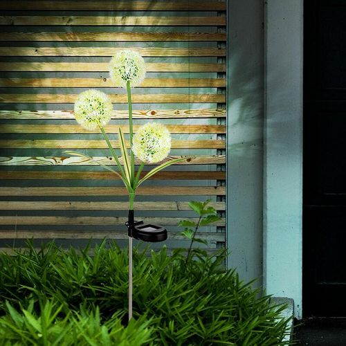 9007371502448 - - Außenleuchte Gartendeko led Solarlampe Pusteblume Erdspieß Terrassenlampe grün gelb Edelstahl Kunststoff neutralweiß DxH 23x75 cm 9007371502448 - - Außenleuchte Gartendeko led Solarlampe Pusteblume Erdspieß Terrassenlampe grün gelb Edelstahl Kunststoff neutralweiß DxH 23x75 cm