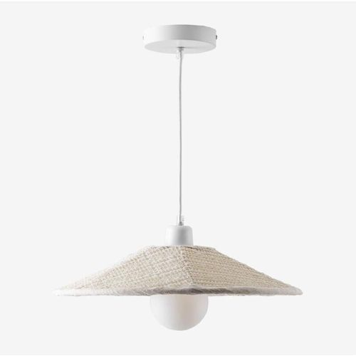 8435767513562 - Sklum - Massina Deckenlampe aus Leinen Ø40 cm