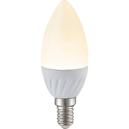 9007371385959 - - Leuchtmittel weiß Glühbirne Keramik Lampe Kerzenform modern 1x led E14 Fassung 49 Watt 470 Lumen 3000 k warmweiß DxH 37x99