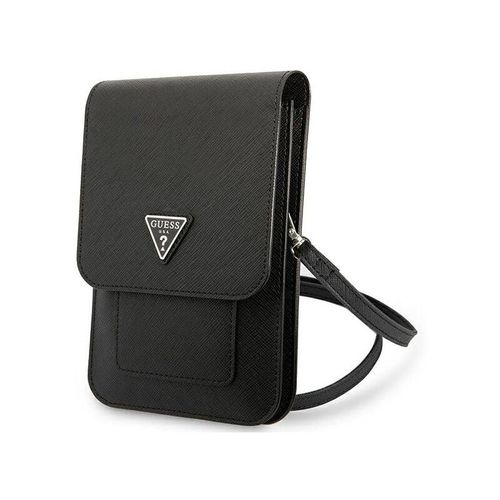 3666339050498 - Guess Wallet Saffiano Triangle Logo Handytasche – Smartphone- und Zubehörtasche (schwarz)