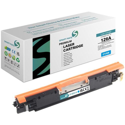 6942383113424 - - SmartMate wiederaufbereitete Laser Toner Patrone für hp CE311A (126A) Cyan