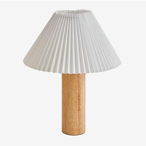 8435767559898 - Gaines Gummiholz-Tischlampe Ø40 cm - Sklum