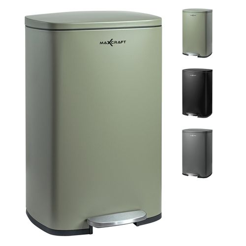 4260595755273 - Maxcraft - Mülleimer Treteimer mit Soft Close Deckel - 50 Liter in Grün 4260595755273 - Maxcraft - Mülleimer Treteimer mit Soft Close Deckel - 50 Liter in Grün