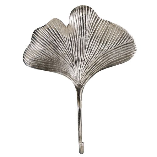 4251561901091 - riess-ambiente Kleiderhaken 3er Set GINKGO - 30cm silber handmade Metall 4251561901091 - riess-ambiente Kleiderhaken 3er Set GINKGO - 30cm silber handmade Metall