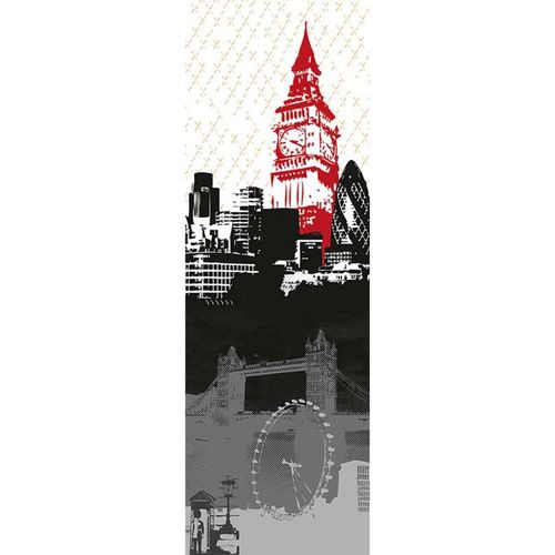 4051315087732 - Fototapete London Tapeten Grafik Tapete London Panel Grau Schwarz Weiß Rot 100m x 280m Gr B L 1 m x 28 m rot (grau rot schwarz) Fototapeten Stadt Tapeten 4051315087732 - Fototapete London Tapeten Grafik Tapete London Panel Grau Schwarz Weiß Rot 100m x 280m Gr B L 1 m x 28 m rot (grau rot schwarz) Fototapeten Stadt Tapeten