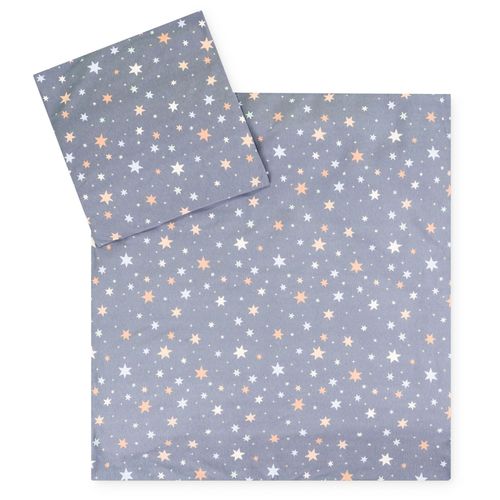 4009250117106 - Kinderbettwäsche JULIUS ZÖLLNER Baby- und aus 100% Jersey-Baumwolle Bettwäsche Gr B L 80 cm x 80 cm 1 St 1 St Jersey B L 35 cm x 40 cm blau (shiny stars) erhältlich in den Größen 80x80+35x40cm und 100x135+40x60cm